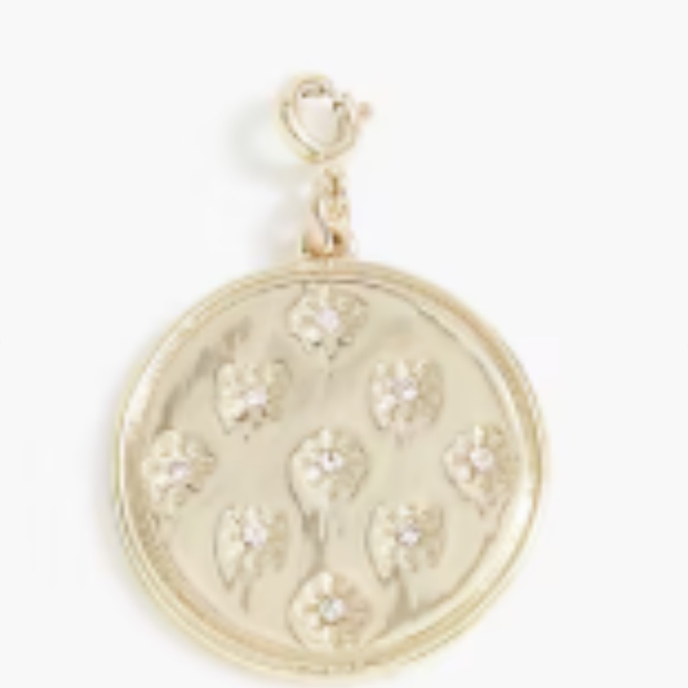 J. Crew Large crystal charm.  Length: 1 1/4".